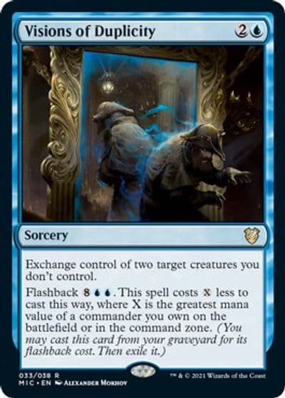 Visions of Duplicity Commander: Innistrad: Midnight Hunt Magic card