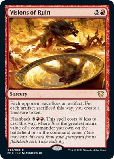Visions of Ruin Commander: Innistrad: Midnight Hunt Magic card