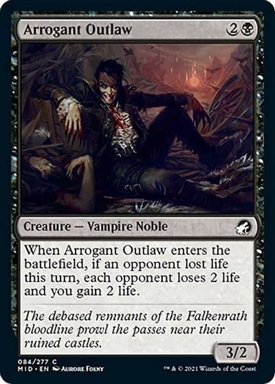 Arrogant Outlaw Innistrad: Midnight Hunt Magic card