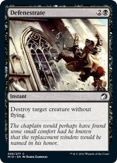 Defenestrate Innistrad: Midnight Hunt Magic card