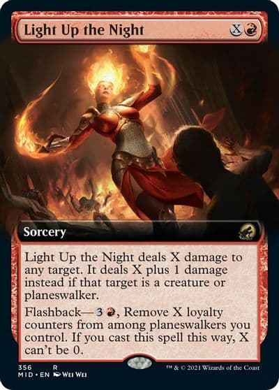 Light Up the Night Extended Art Innistrad: Midnight Hunt Magic card