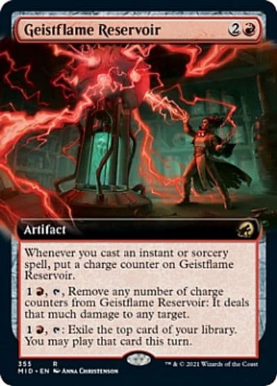 Geistflame Reservoir Extended Art Innistrad: Midnight Hunt Magic card