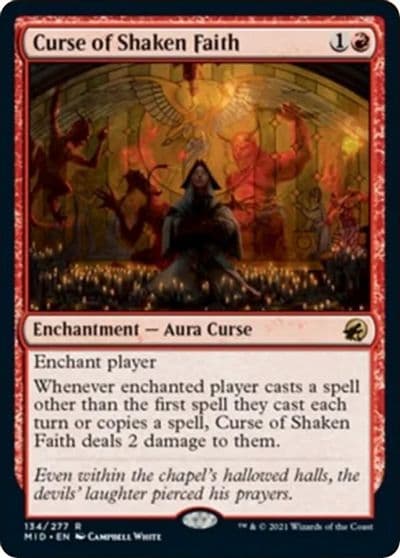 Curse of Shaken Faith Innistrad: Midnight Hunt Magic card