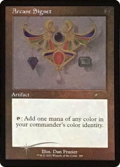 Arcane Signet 589 Foil Etched Secret Lair Drop Series Magic card