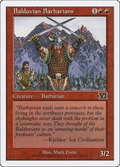 Balduvian Barbarians Classic Sixth Edition Magic card