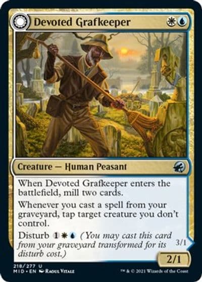 Devoted Grafkeeper Innistrad: Midnight Hunt Magic card