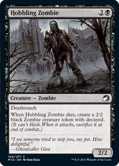 Hobbling Zombie Innistrad: Midnight Hunt Magic card