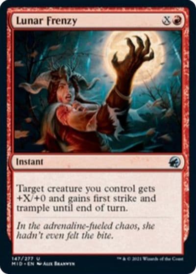 Lunar Frenzy Innistrad: Midnight Hunt Magic card