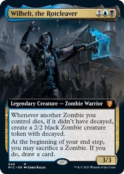 Wilhelt the Rotcleaver Extended Art Commander: Innistrad: Midnight Hunt Magic card