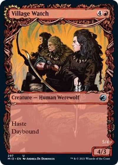 Village Watch Showcase Innistrad: Midnight Hunt Magic card