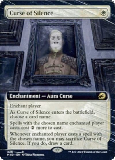 Curse of Silence Extended Art Innistrad: Midnight Hunt Magic card