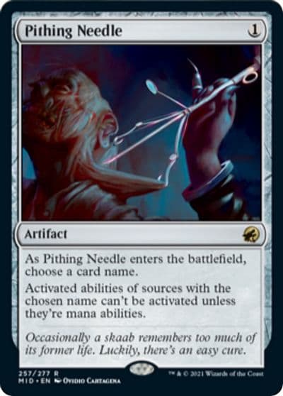 Pithing Needle Innistrad: Midnight Hunt Magic card