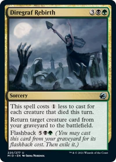 Diregraf Rebirth Innistrad: Midnight Hunt Magic card