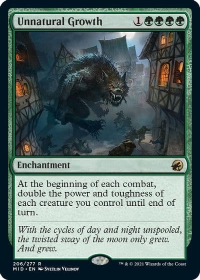 Unnatural Growth Innistrad: Midnight Hunt Magic card
