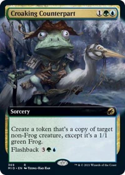 Croaking Counterpart Extended Art Innistrad: Midnight Hunt Magic card