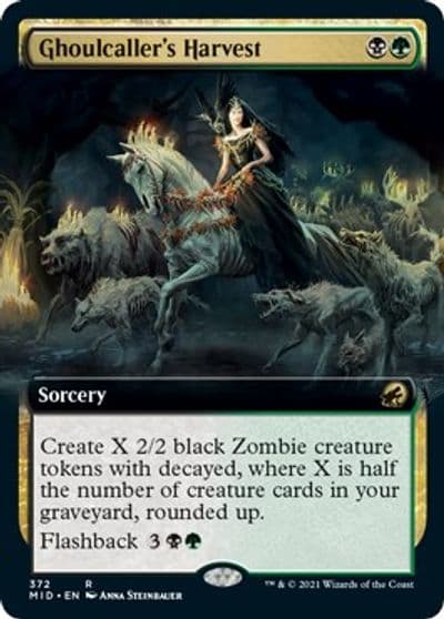Ghoulcallers Harvest Extended Art Innistrad: Midnight Hunt Magic card