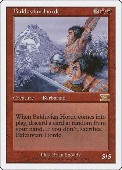 Balduvian Horde Classic Sixth Edition Magic card