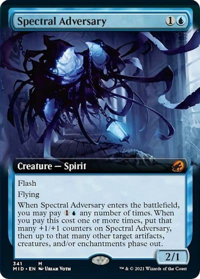 Spectral Adversary Extended Art Innistrad: Midnight Hunt Magic card