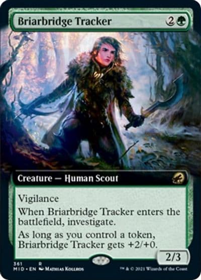 Briarbridge Tracker Extended Art Innistrad: Midnight Hunt Magic card