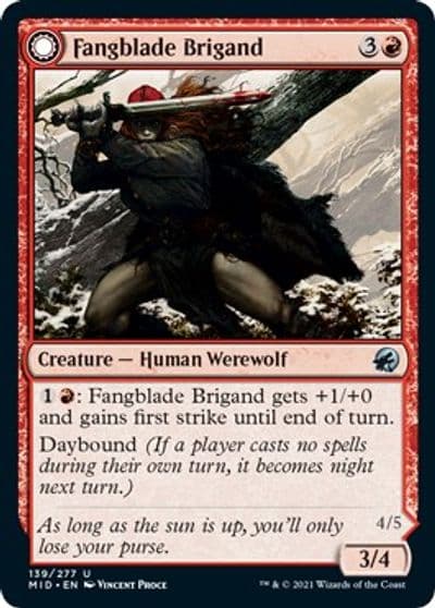 Fangblade Brigand Innistrad: Midnight Hunt Magic card