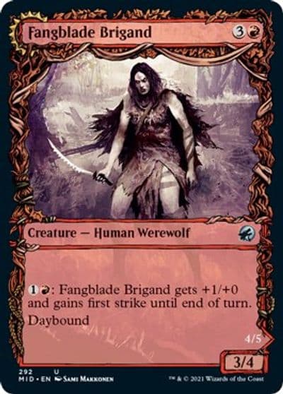 Fangblade Brigand Showcase Innistrad: Midnight Hunt Magic card