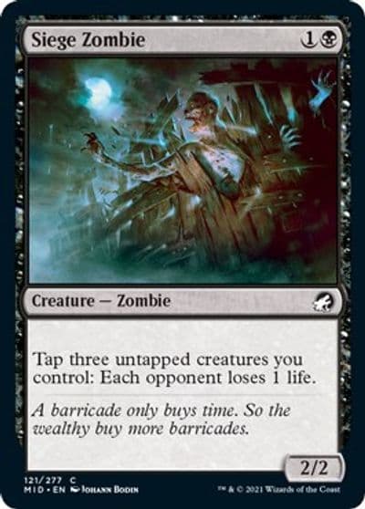 Siege Zombie Innistrad: Midnight Hunt Magic card