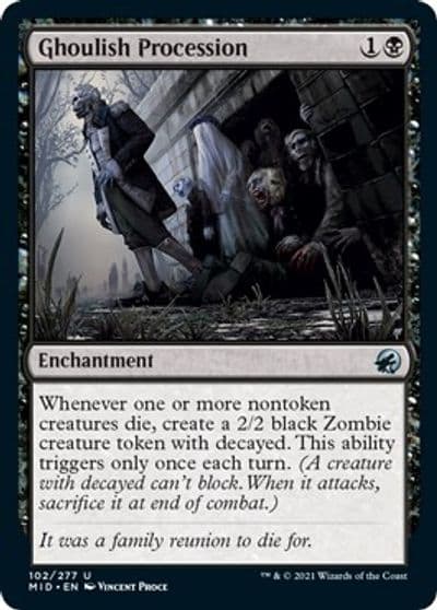 Ghoulish Procession Innistrad: Midnight Hunt Magic card