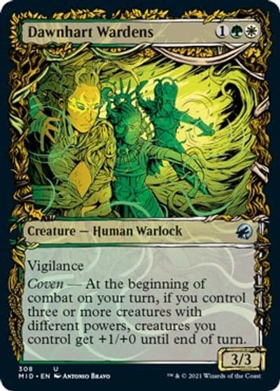 Dawnhart Wardens Showcase Innistrad: Midnight Hunt Magic card