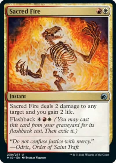 Sacred Fire Innistrad: Midnight Hunt Magic card