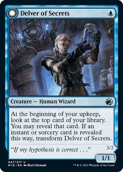 Delver of Secrets Innistrad: Midnight Hunt Magic card