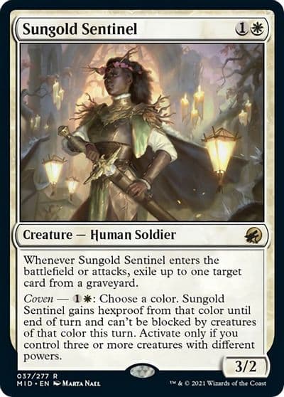 Sungold Sentinel Innistrad: Midnight Hunt Magic card