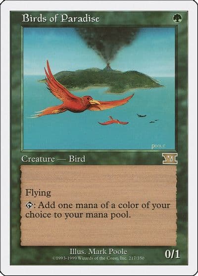 Birds of Paradise Classic Sixth Edition Magic card