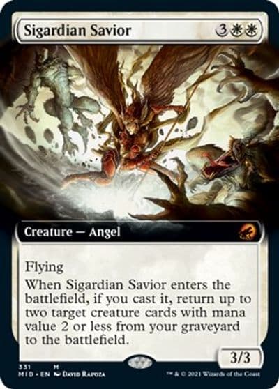 Sigardian Savior Extended Art Innistrad: Midnight Hunt Magic card