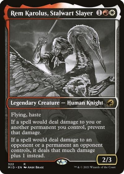 Rem Karolus Stalwart Slayer Showcase Innistrad: Midnight Hunt Magic card