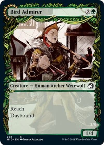 Bird Admirer Showcase Innistrad: Midnight Hunt Magic card