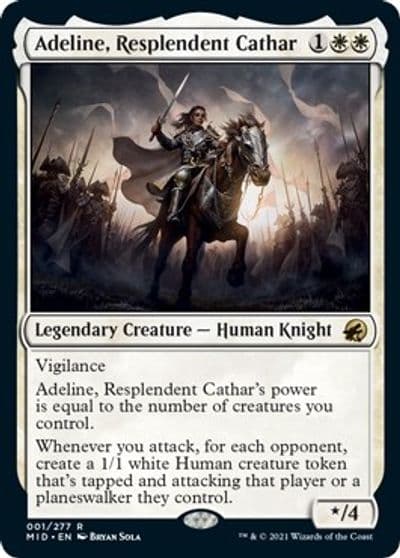 Adeline Resplendent Cathar Innistrad: Midnight Hunt Magic card