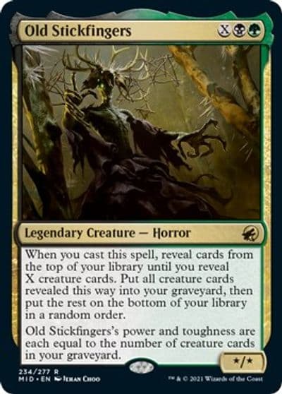 Old Stickfingers Innistrad: Midnight Hunt Magic card