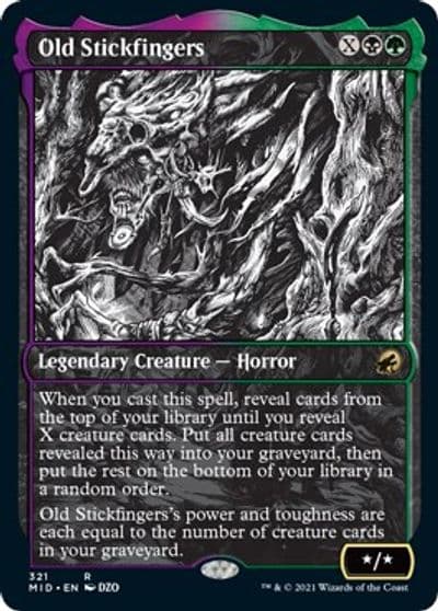 Old Stickfingers Showcase Innistrad: Midnight Hunt Magic card