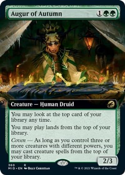 Augur of Autumn Extended Art Innistrad: Midnight Hunt Magic card