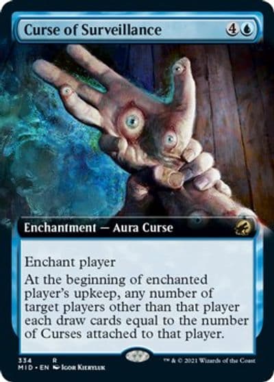 Curse of Surveillance Extended Art Innistrad: Midnight Hunt Magic card