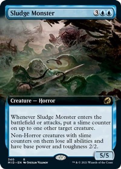 Sludge Monster Extended Art Innistrad: Midnight Hunt Magic card