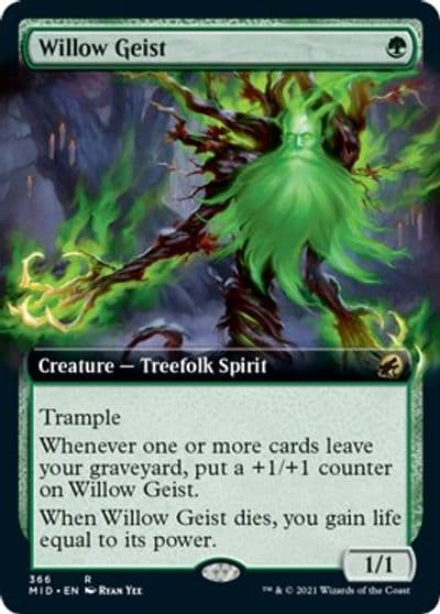 Willow Geist Extended Art Innistrad: Midnight Hunt Magic card