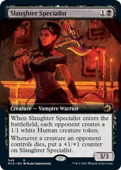 Slaughter Specialist Extended Art Innistrad: Midnight Hunt Magic card