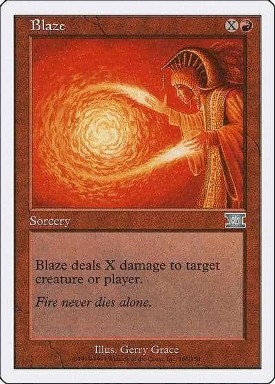 Blaze Classic Sixth Edition Magic card