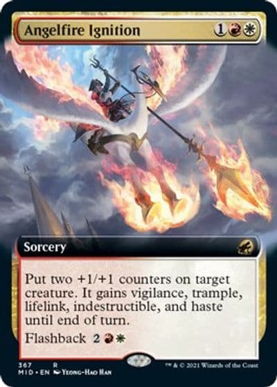 Angelfire Ignition Extended Art Innistrad: Midnight Hunt Magic card