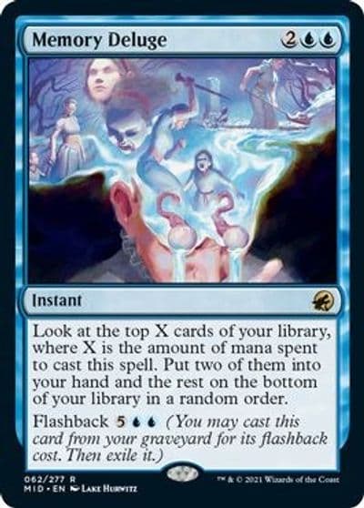 Memory Deluge Innistrad: Midnight Hunt Magic card