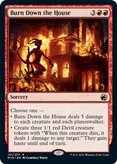 Burn Down the House Innistrad: Midnight Hunt Magic card