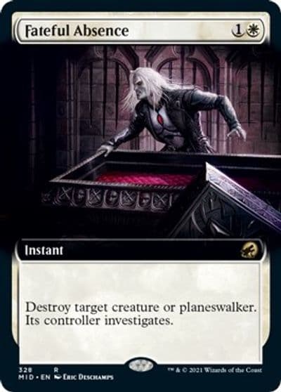 Fateful Absence Extended Art Innistrad: Midnight Hunt Magic card