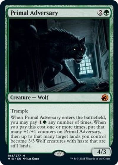 Primal Adversary Innistrad: Midnight Hunt Magic card