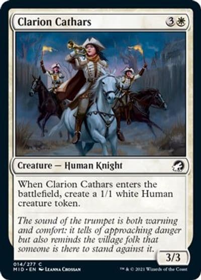 Clarion Cathars Innistrad: Midnight Hunt Magic card